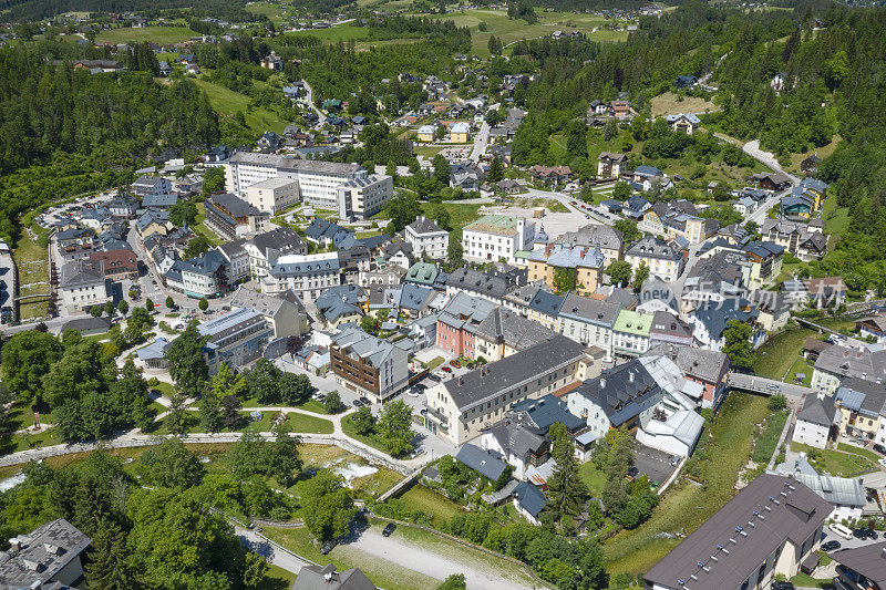 坏Aussee, Styria, Ausseerland, Panorama，奥地利阿尔卑斯山